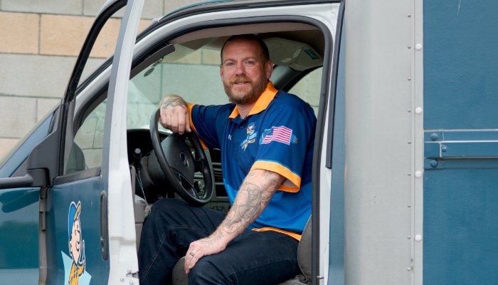 Klaus And Sons Technician In Service Van